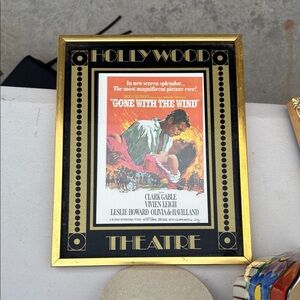 Hollywood Theatre Gold Framed 'Gone with the Wind' Art Print
